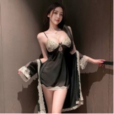 FEE ET MOI - Midnight Diary See-Through Lingerie Set (Black)