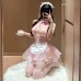 FEE ET MOI - Sheer Cleavage Intern Maid Outfit (Pink - White)