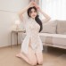 FEE ET MOI - Sheer Lace Patchwork Backless Cheongsam Dress (Plus Size - White)