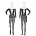 FEE ET MOI - American-Style Cutout Rhinestone Crotchless Bodystocking (Black)