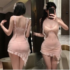 FEE ET MOI - Paris Lover Sheer Fantasy Dress (Pink)