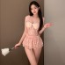 FEE ET MOI - Cherry Temptation Underwire Padded Corset (Pink)