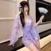FEE ET MOI - Sheer Butterfly Print Nightdress (Purple)