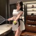 FEE ET MOI - Tennis Queen Sports Outfit Set (White - Black)