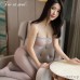 FEE ET MOI Sexy Seethrough Opened Body Stockings (Gray)