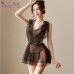 FEE ET MOI Sexy Lace Angel Wings Seethrough Body Sleepwear (Black)